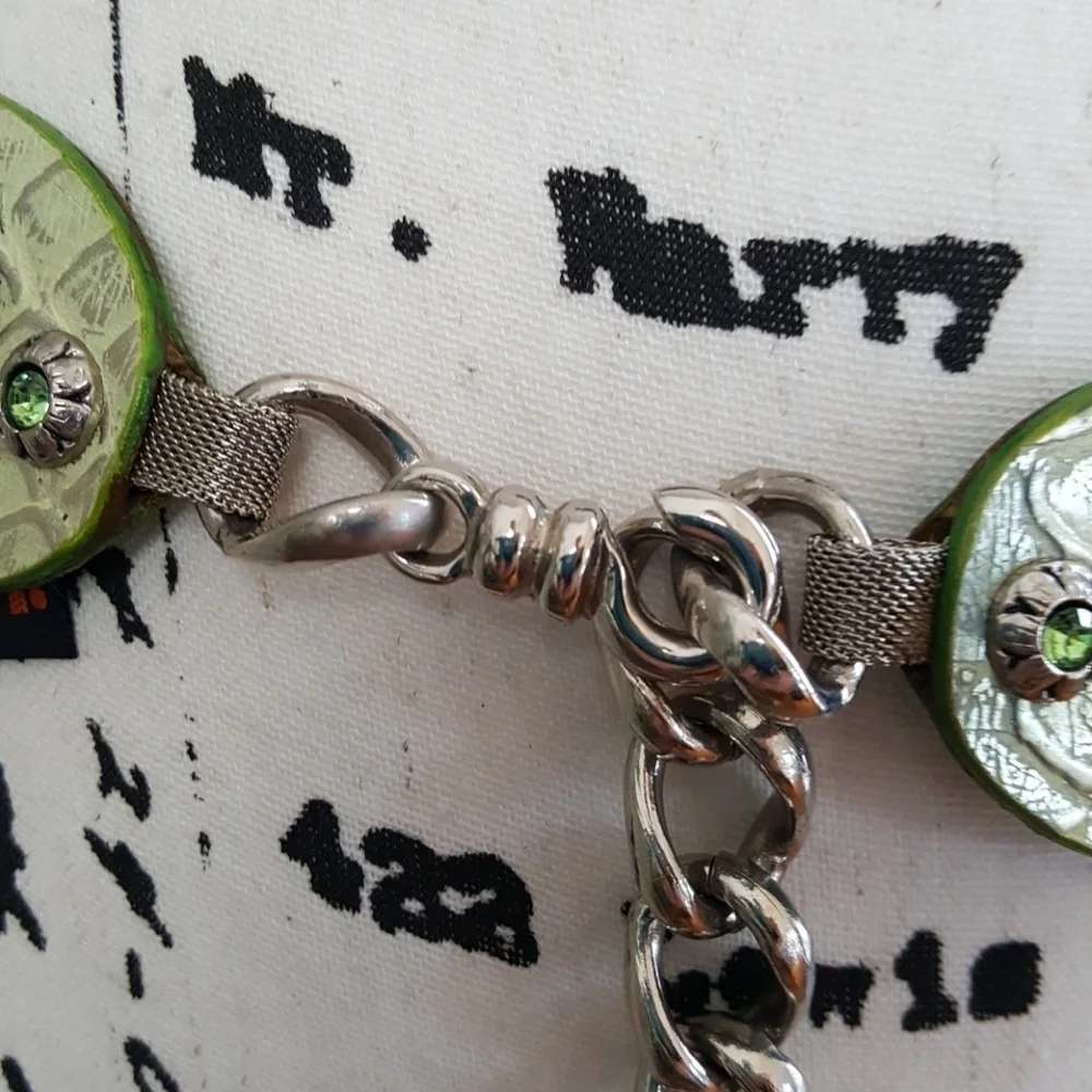 VTG NANNi Italien silver leather belt